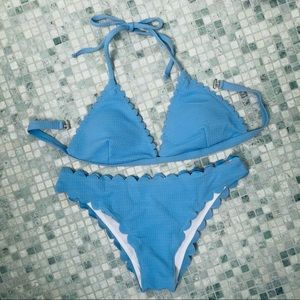 Sky blue bikini set